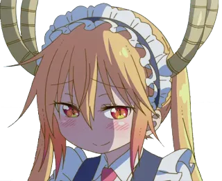 😊 Tohru Miss Kobayashi's Dragon Maid Anime, Dragon, Maid, Mignon, Tohru whatsapp sticker