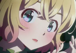 😮 anime, cute, girl, blush whatsapp sticker