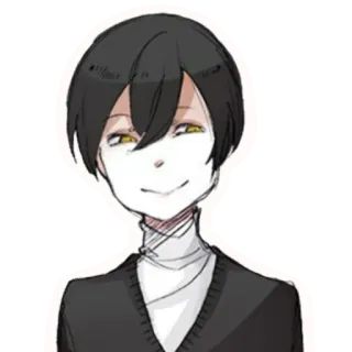 🙂 Anime, Dibujos animados, Retrato, Ilustración, Personaje, Arte telegram sticker