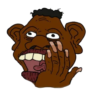 🍉 карикатура, мультфильм, иллюстрация, лицо telegram sticker