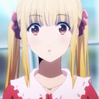🐍 Anime Mädchen, süß, blond, Anime Figur, Porträt telegram sticker