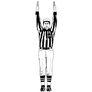🏈 american football, referee, signal, sports, official telegram sticker