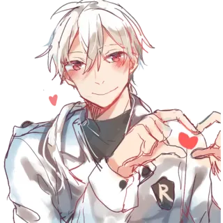 ❤️ Anime, Charakter, Manga, Süß, Illustration telegram sticker
