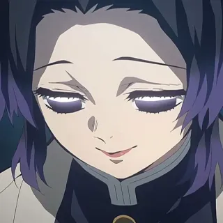 🌟 Shinobu Kocho Demon Slayer 动漫, 蝴蝶忍, 鬼灭之刃, 角色, 同人 telegram sticker