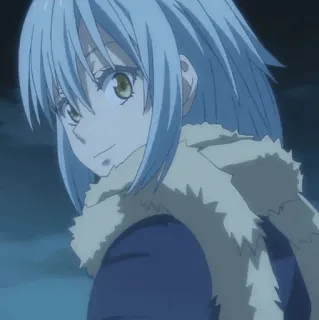 💎 Rimuru Tempest That Time I Got Reincarnated as a Slime Anime, Personaggio, Manga, Isekai, Slime, Kawaii telegram sticker