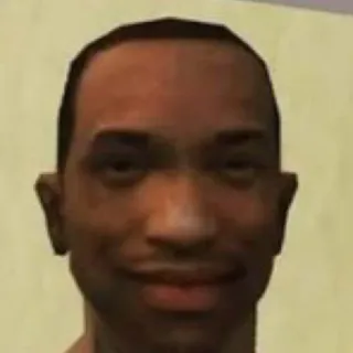 👍 Carl Johnson Grand Theft Auto: San Andreas Carl Johnson, CJ, Grand Theft Auto, San Andreas, Jeu vidéo, Personnage whatsapp sticker
