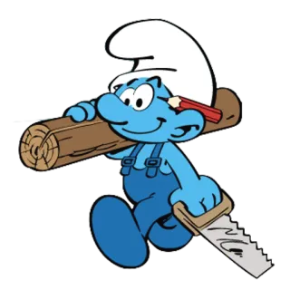 Smurf telegram stickers