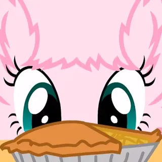 🍪 Pinkie Pie My Little Pony pinkie pie, pie, cartoon, food telegram sticker