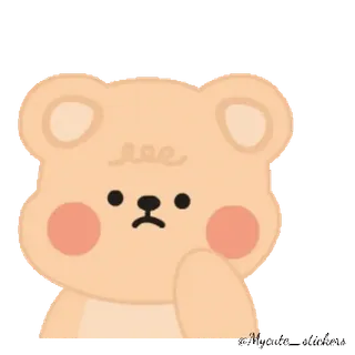 🐻 niedźwiedź, słodki, naklejka, kreskówka, zwierzę, kawaii telegram sticker