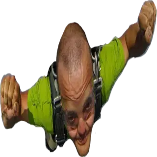 ✈ paraquedismo, pessoa, esporte radical, homem, caindo telegram sticker