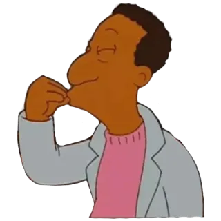😋 Julius Hibbert The Simpsons lekarz, simpsonowie, kreskówka, hibbert, medyczny telegram sticker