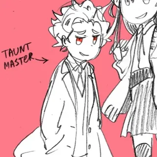 ✂️ TAUNT
MASTER Anime, Manga, Charakter, Skizze, Spott, Meister, Rot telegram sticker