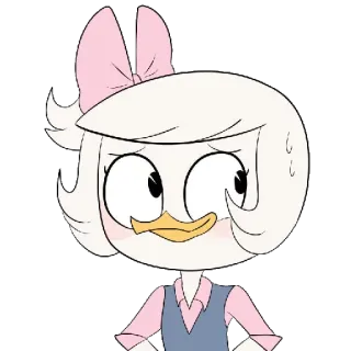 😨 Webby Vanderquack DuckTales Webby, DuckTales, Desenho animado, Disney, Pato telegram sticker