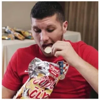 😋 Čipi čips chips, food, snack, Croatian, potato chips telegram sticker