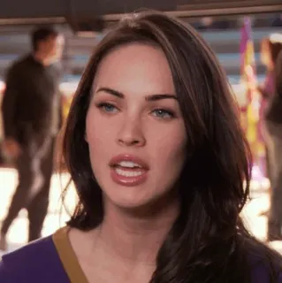 ⚰ Megan Fox, actrice, célébrité, visage, femme, portrait whatsapp sticker