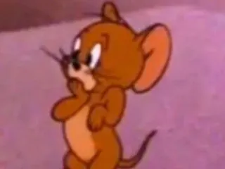 🖤 Jerry Mouse Tom and Jerry dessin animé, souris, Jerry, Tom et Jerry, mignon, animal whatsapp sticker