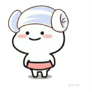 😀 cute, baby, towel, cartoon, adorable telegram sticker