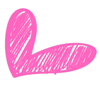 😍 serce, miłość, różowy, kształt, bazgroł whatsapp sticker