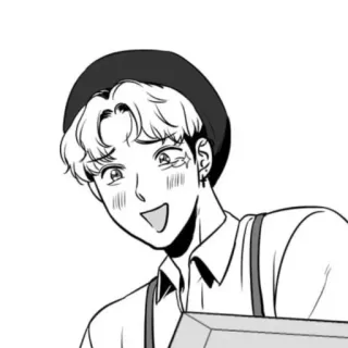 😢 Anime, Mangá, Personagem, Retrato, Ilustração telegram sticker