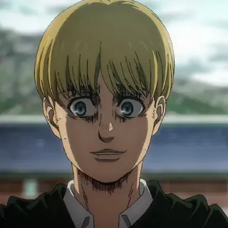 💈 Armin Arlert Attack on Titan Anime, Attack on Titan, Armin Arlert, Mangá, Personagem telegram sticker