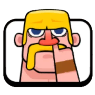 😌 Clash Royale character Clash Royale clash royale, sticker, dessin animé, personnage, jeu mobile whatsapp sticker