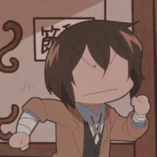 😇 Osamu Dazai Bungo Stray Dogs Anime, Chibi, Dazai, Bungo Stray Dogs whatsapp sticker