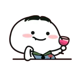 🪃 nhãn dán, rượu vang, hoạt hình, dễ thương, vẽ telegram sticker