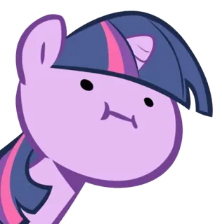 😶 Twilight Sparkle My Little Pony My Little Pony, Twilight Sparkle, мультфильм, наклейка, пони telegram sticker