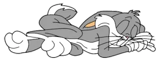 😴 Bugs Bunny Dibujos animados, Conejo, Durmiendo, Looney Tunes telegram sticker