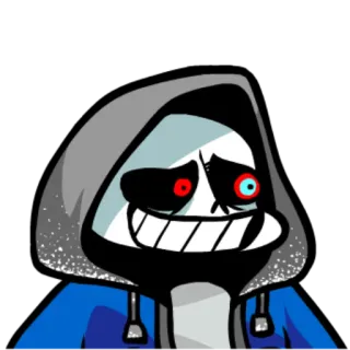 🆙 Sans Undertale Undertale, Sans, video game, character, cartoon whatsapp sticker
