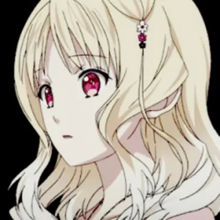 🗝 animé, fille, illustration, dessin animé, personnage whatsapp sticker