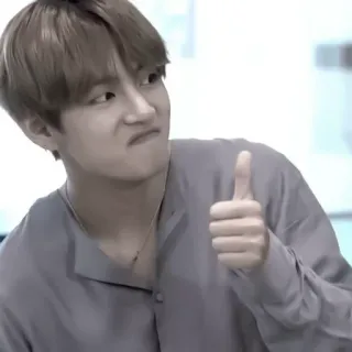 🥡 pouce levé, K-pop, tête drôle, Coréen, chanteur, idole telegram sticker