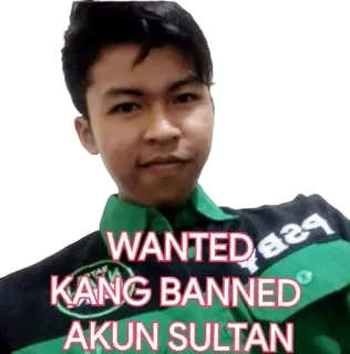 🤔 WANTED
KANG BANNED
AKUN SULTAN dicari, diblokir, akun, sultan telegram sticker