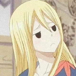 🤍 Lucy Heartfilia Fairy Tail Anime, Manga, Capelli Biondi, Cartone Animato, Lucy Heartfilia, Fairy Tail, Carino telegram sticker