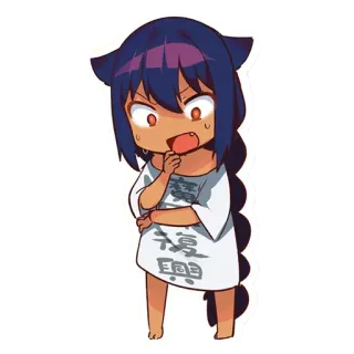 😰 復興 Anime, Manga, Kawaii, Chibi, Jepang telegram sticker