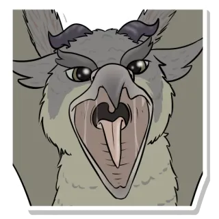 👅 grifo, grifo, criatura mítica, fantasia, águia, leão, monstro, animal whatsapp sticker