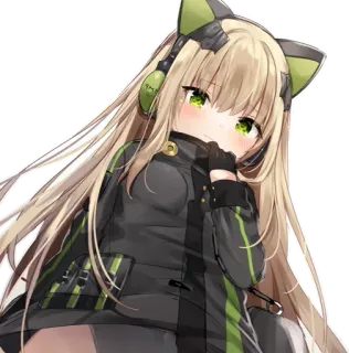 TMP (girls'frontline) @Anak_kucing_stiker whatsapp stickers