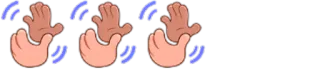 👏 klatschende Hände, Feier, Zustimmung, Applaus, Handgesten, Lob whatsapp sticker