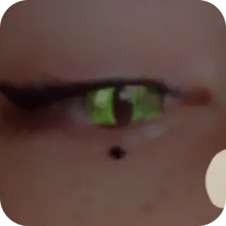 🤲 eye, green eye, makeup, eyelash, cosmetics, beauty telegram sticker