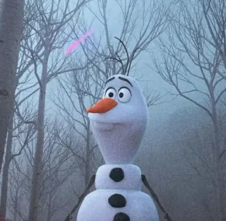 💎 Olaf Frozen Olaf, pupazzo di neve, Disney, Frozen, inverno, neve telegram sticker