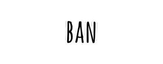🚫 BAN ban, stop, prohibit, restriction telegram sticker