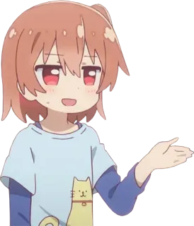 😏 Anime, Desenho animado, Menina, Personagem, Fofo, Arte telegram sticker
