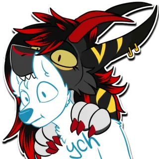 Athena the Sholf whatsapp stickers