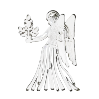 ♍️ ángel, plata, alas, mujer, religioso, estatua telegram sticker