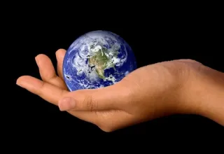 😲 earth, globe, hand, planet, world, environment, care telegram sticker
