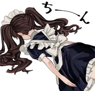 😵 ちーん Anime, Meid, Kawaii, Verdrietig, Huilend telegram sticker