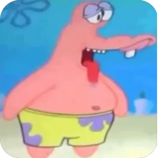 🫥 Patrick Star SpongeBob SquarePants telegram sticker