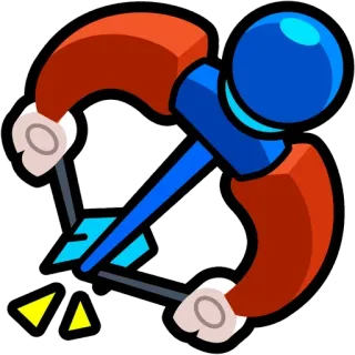🏹 bow, arrow, archery, weapon, target telegram sticker