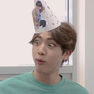 🐰 Jin kpop, jin, bts, hài hước, idol, tiệc tùng telegram sticker