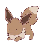 🥰 Eevee pokemon, eevee, słodki, zwierzę, kreskówka telegram sticker